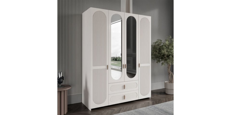 ELVİRA 4 KAPILI DOLAP (MDF)