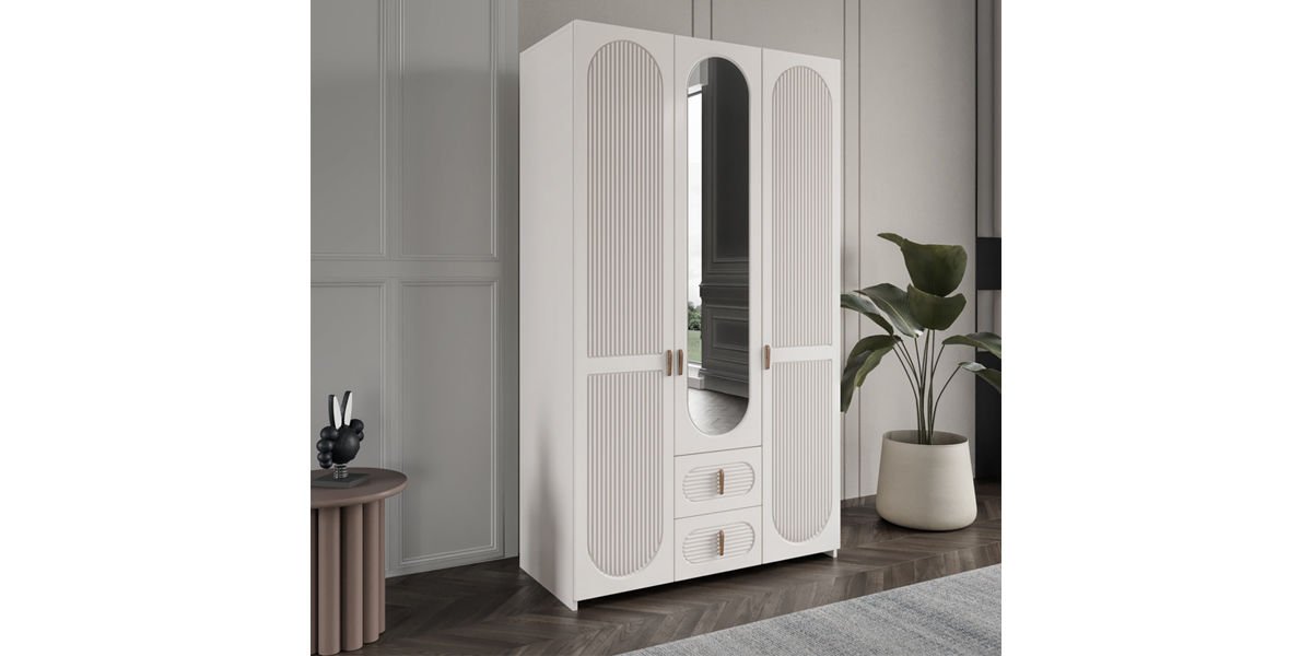 ELVİRA 3 KAPILI DOLAP (MDF) görünüm 2