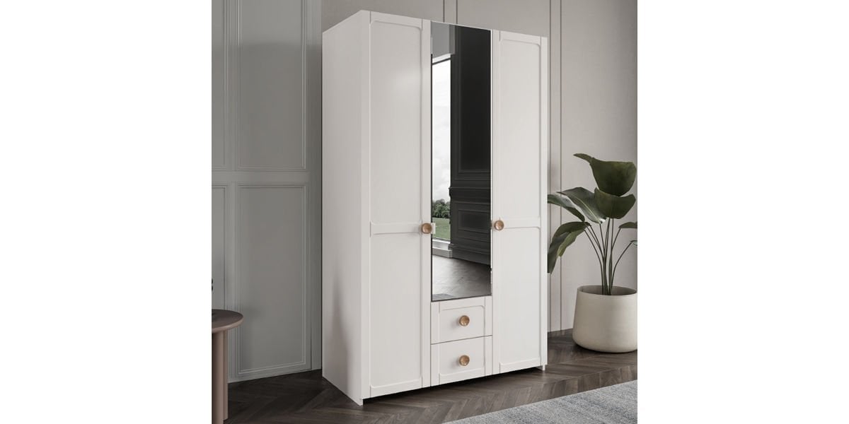 ALİNA 3 KAPILI DOLAP (MDF) görünüm 2