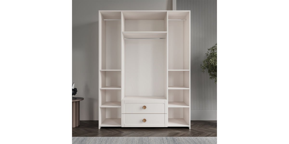ALİNA 4 KAPILI DOLAP (MDF) görünüm 3